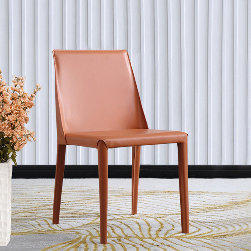 Faux Leather Kitchen Dining Chair Contemporary Kitchen Dining Armless Chair