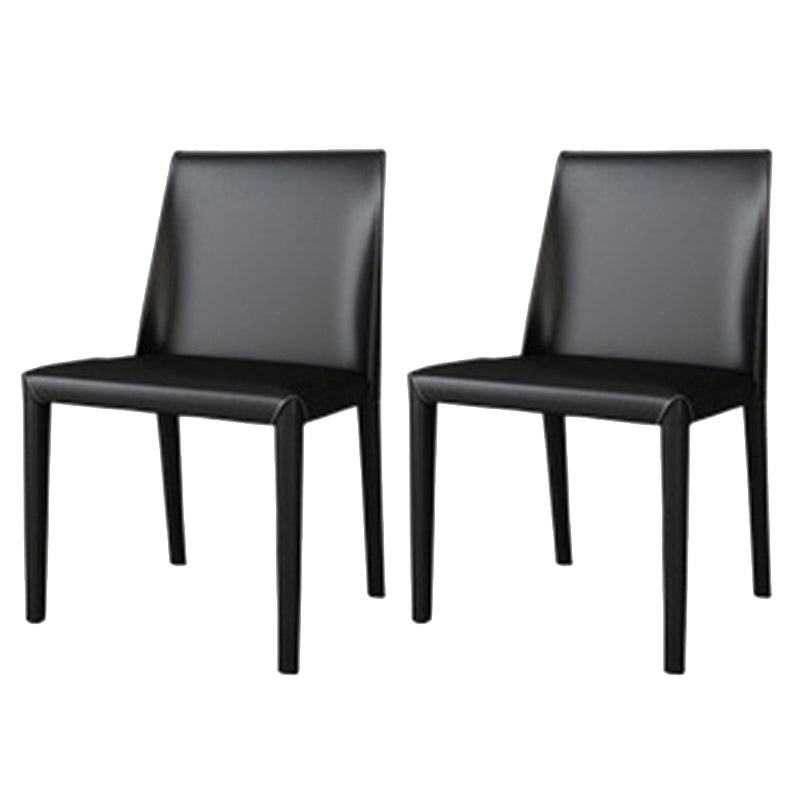 Faux Leather Kitchen Dining Chair Contemporary Kitchen Dining Armless Chair