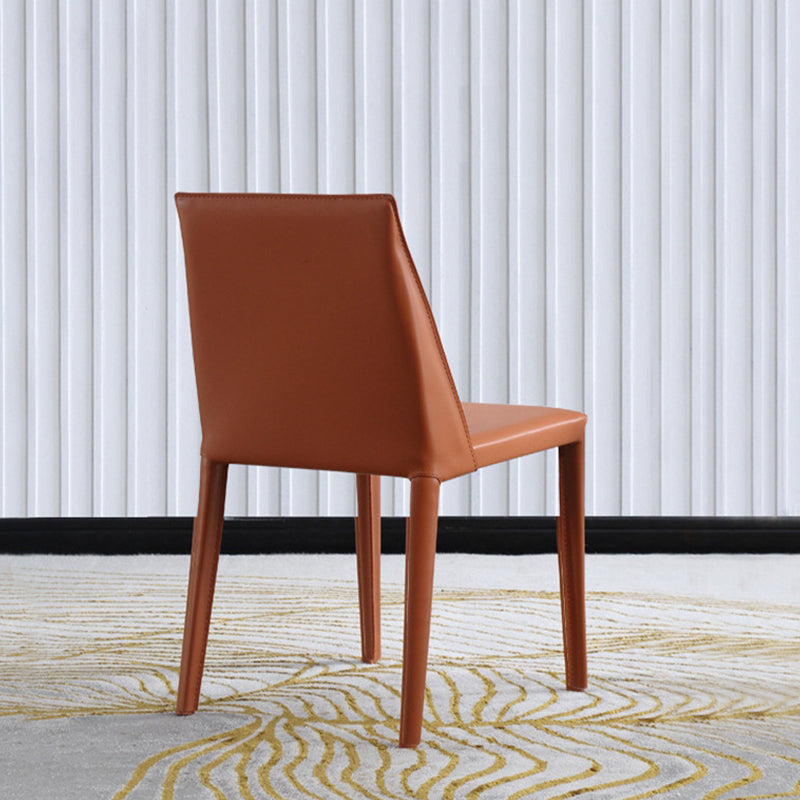 Faux Leather Kitchen Dining Chair Contemporary Kitchen Dining Armless Chair