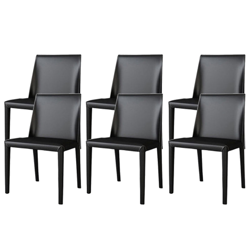 Faux Leather Kitchen Dining Chair Contemporary Kitchen Dining Armless Chair