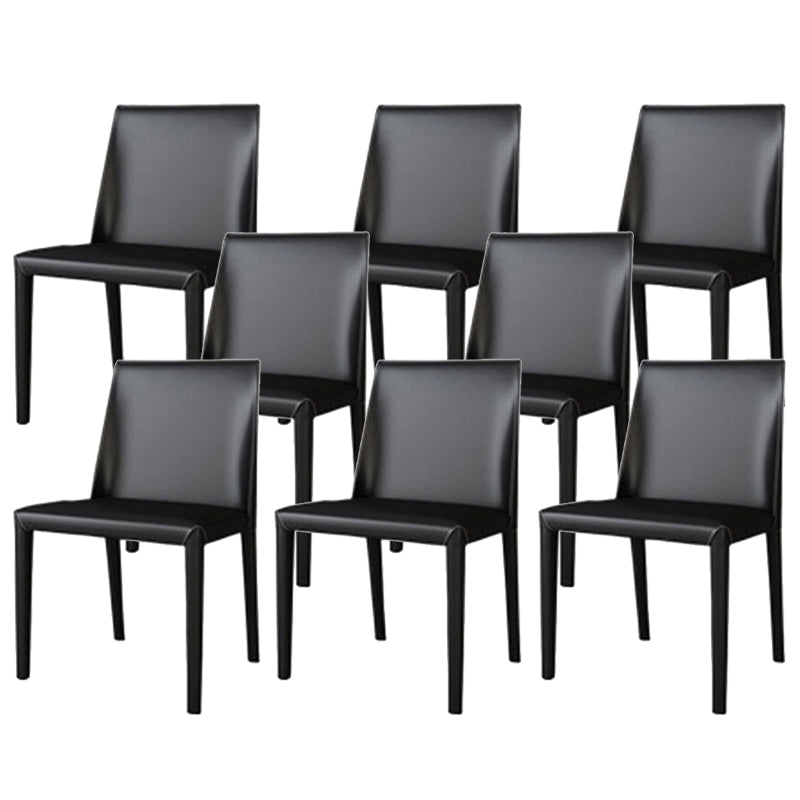 Faux Leather Kitchen Dining Chair Contemporary Kitchen Dining Armless Chair