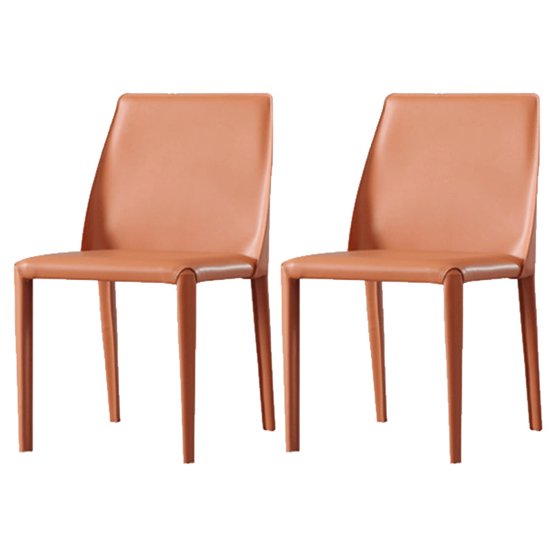 Faux Leather Kitchen Dining Chair Contemporary Kitchen Dining Armless Chair