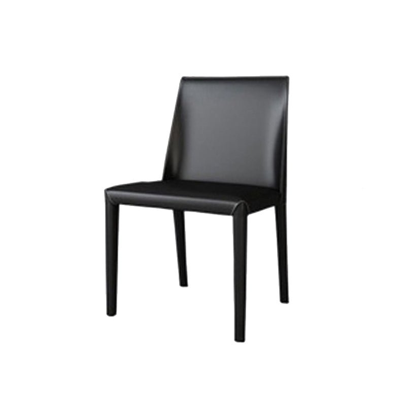 Faux Leather Kitchen Dining Chair Contemporary Kitchen Dining Armless Chair