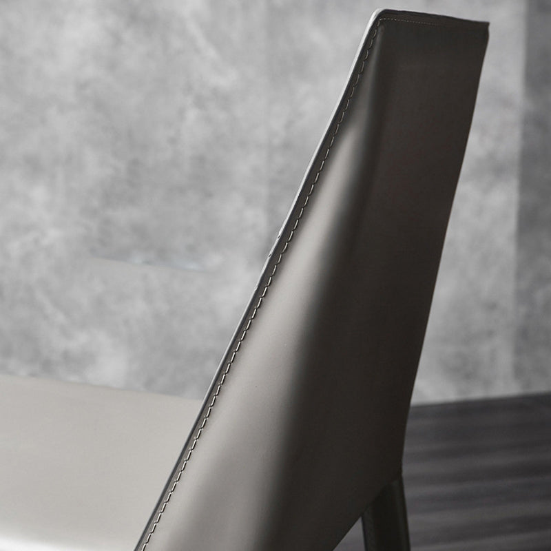 Faux Leather Kitchen Dining Chair Contemporary Kitchen Dining Armless Chair