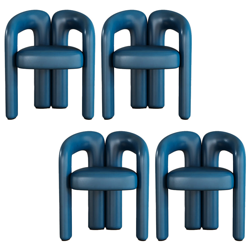 Modern Contemporary Upholstered Arm Chair Open Back Dining Chair for Dining Room