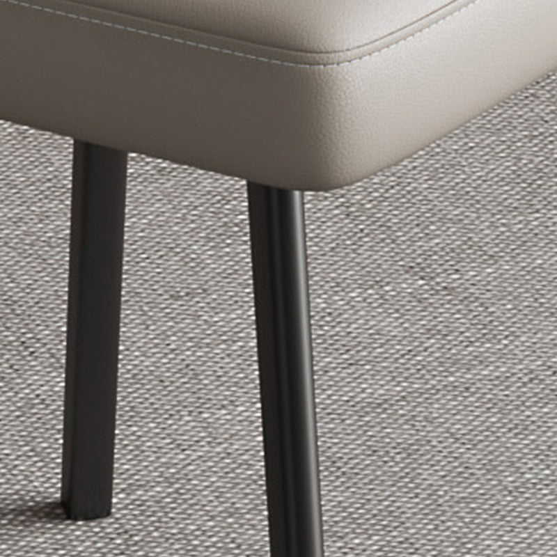 Contemporary Kitchen Dining Side Chair Upholstered Dining Chair in White