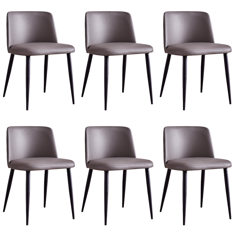 Faux Leather Kitchen Dining Chairs Contemporary Upholstered Dining Chairs