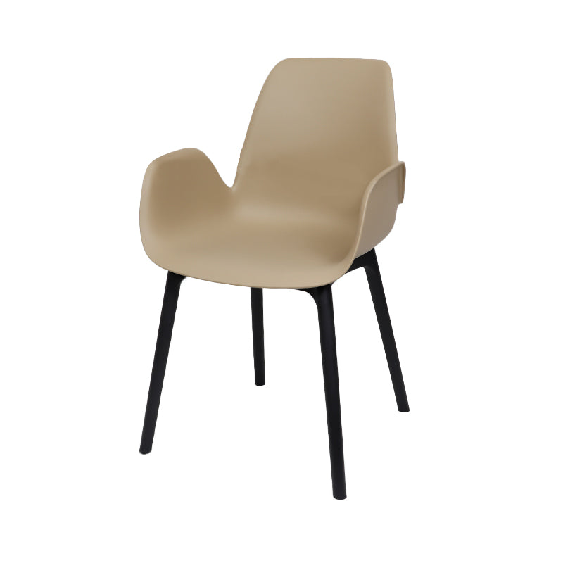 Plastic Dining Armchair Glam Style Dining Room Chair for Home