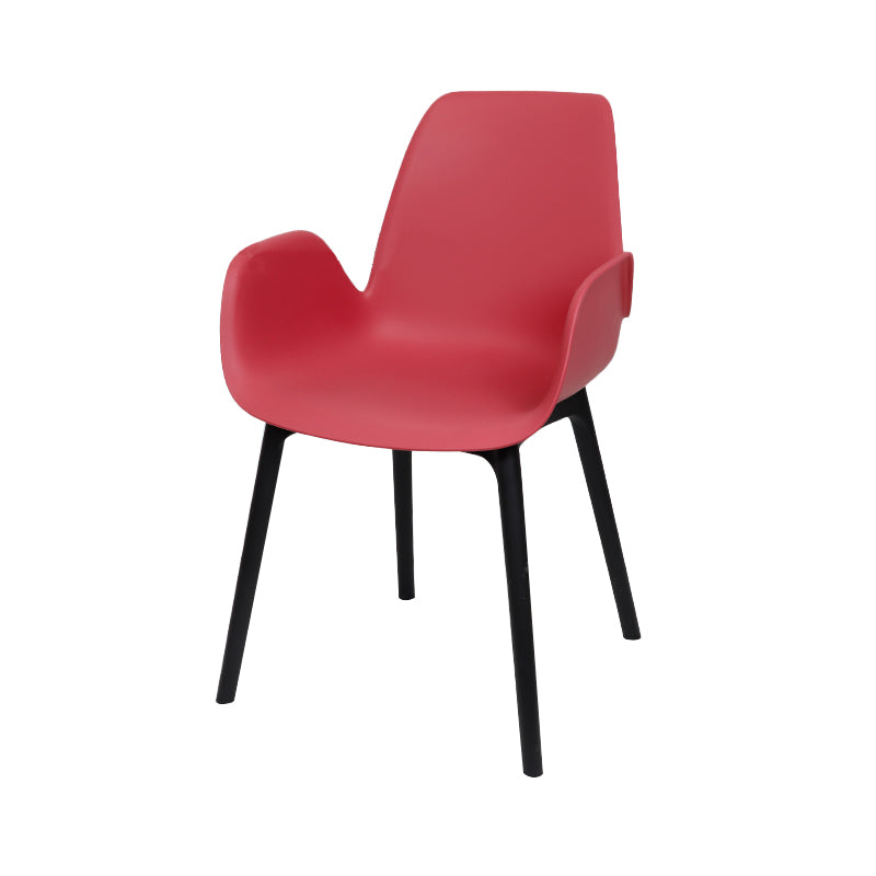 Plastic Dining Armchair Glam Style Dining Room Chair for Home