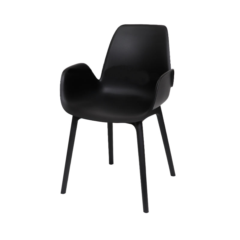 Plastic Dining Armchair Glam Style Dining Room Chair for Home