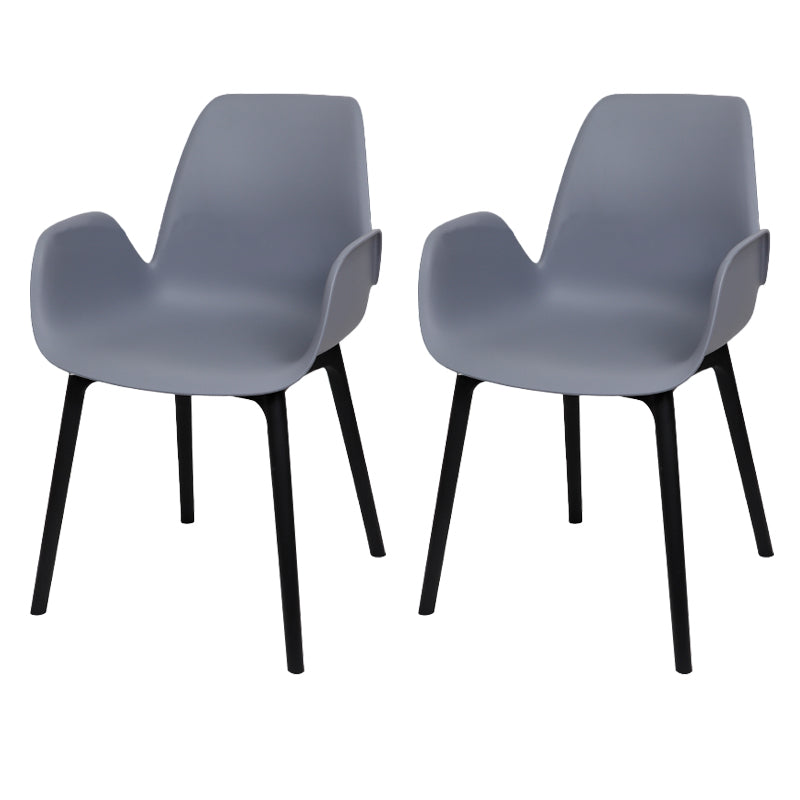 Plastic Dining Armchair Glam Style Dining Room Chair for Home