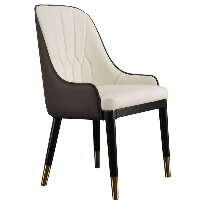 Glam Kitchen Dining Chairs Faux Leather Side Chairs for Kitchen