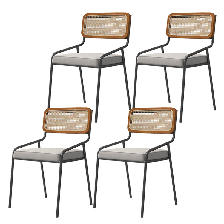 Contemporary Kitchen Dining Arm Chair Open Back Dining Side Chair