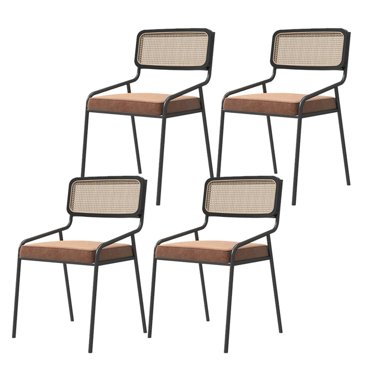 Contemporary Kitchen Dining Arm Chair Open Back Dining Side Chair