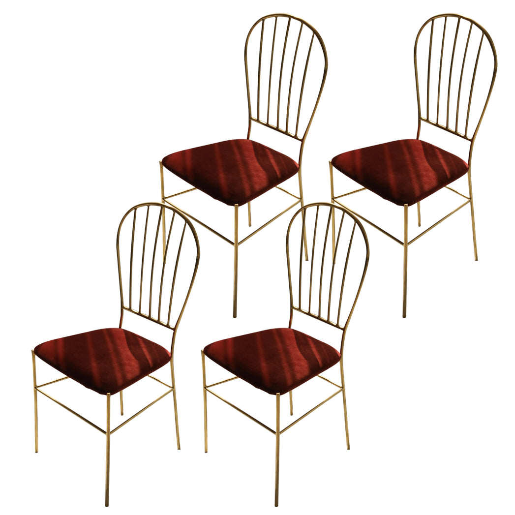 Kitchen Dining Chairs Upholstered Dining Chairs with Metal Legs