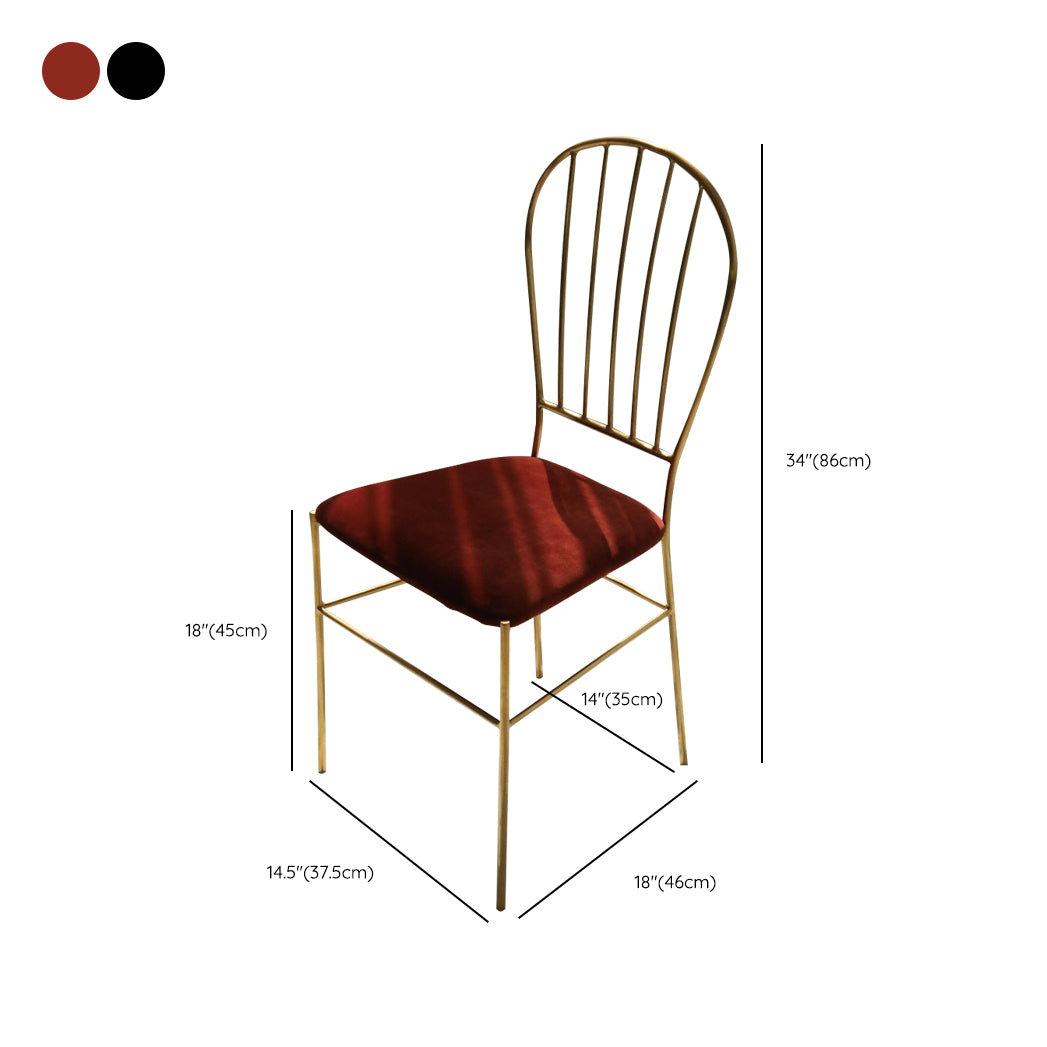 Kitchen Dining Chairs Upholstered Dining Chairs with Metal Legs