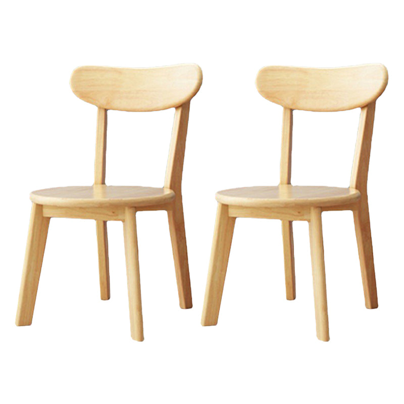 Traditional Kitchen Dining Chairs Wood Armless Dining Chairs