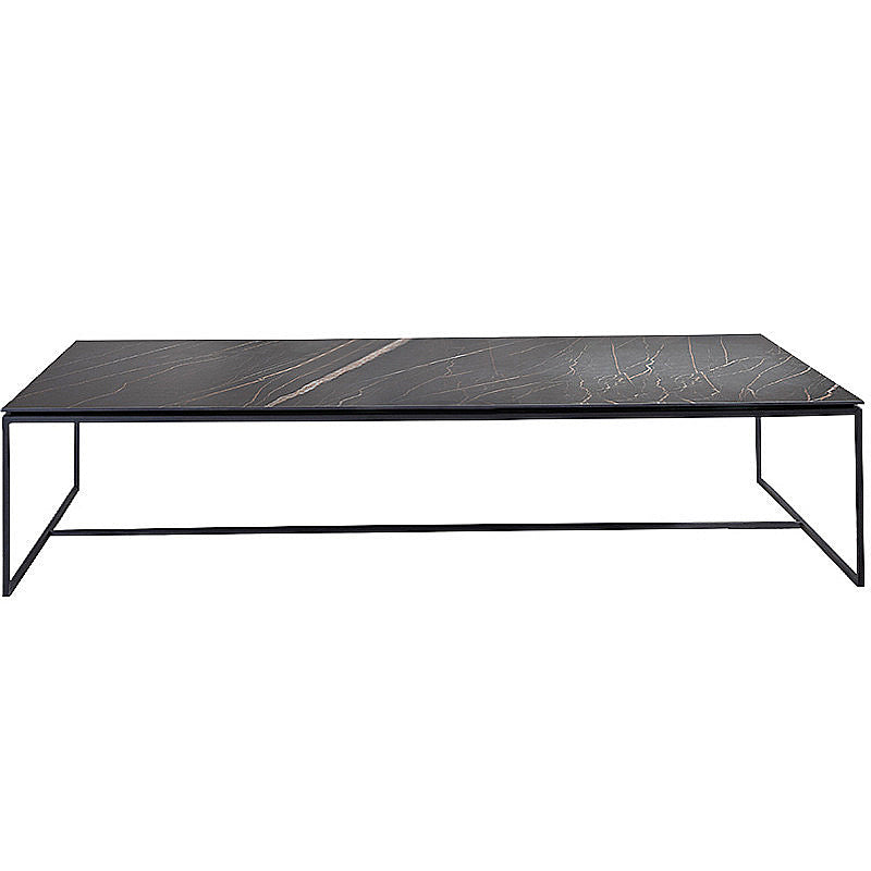 Trestle 1 Single Coffee Table Rectangular Slate Black Finish Coffee Table