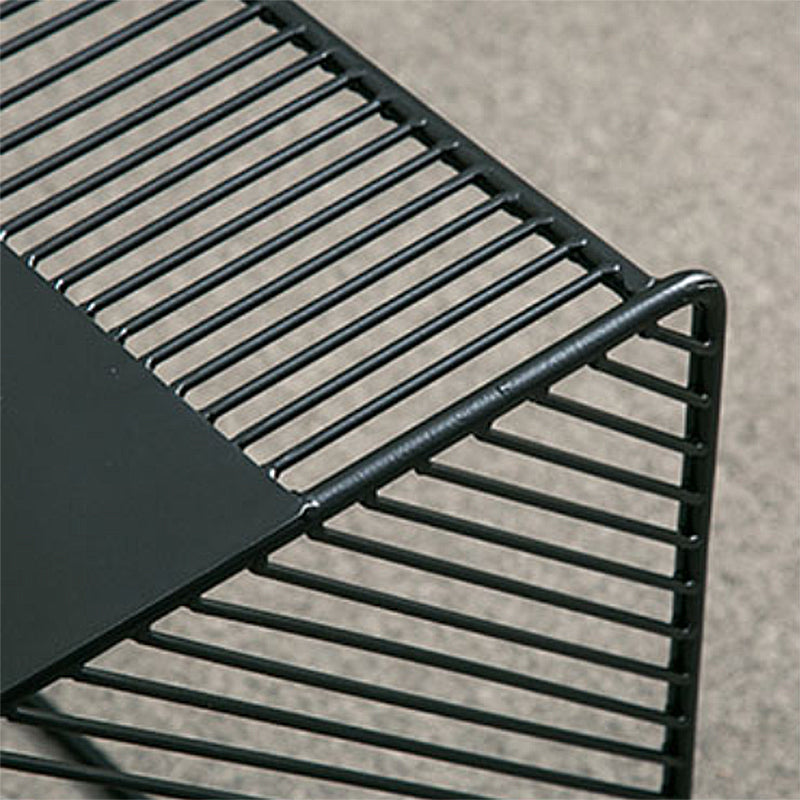 Square 2 Nesting Coffee Table with Shelf Mid Century Iron Frame Coffee Table Set