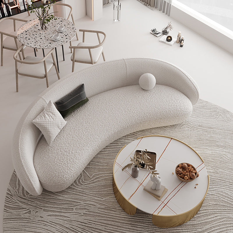 Dia 35.4" Round Cocktail Table Glam Slate Top 1 Single Coffee Table