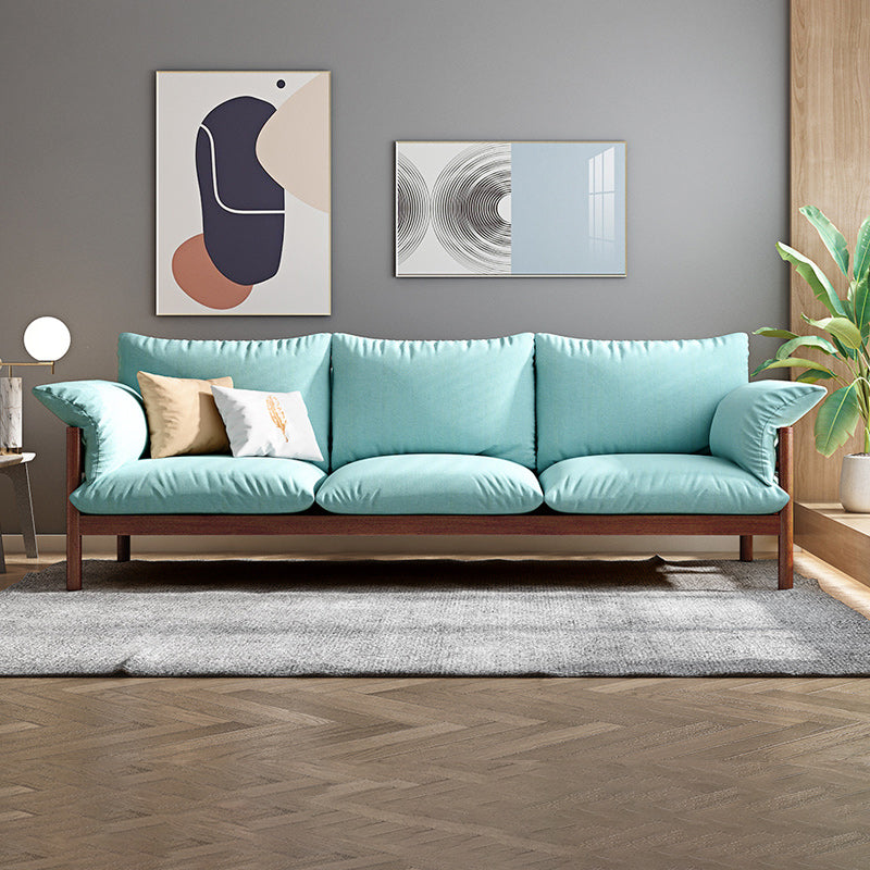 3-Seater 32.67" H Solid Wood Frame Pillow Top Arm Sofa for Living Room