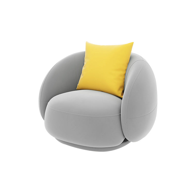 Contemporary Velvet/Wool Sofa with Tuxedo Arm and Tight Back
