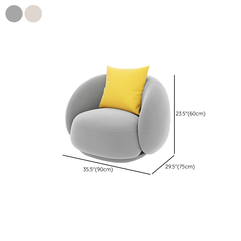 Contemporary Velvet/Wool Sofa with Tuxedo Arm and Tight Back