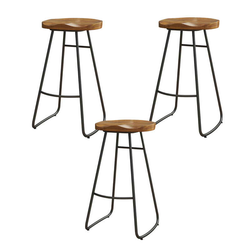 Rectangle Bar Table Set Modern 1/3 Pieces Solid Wood Counter Height Set