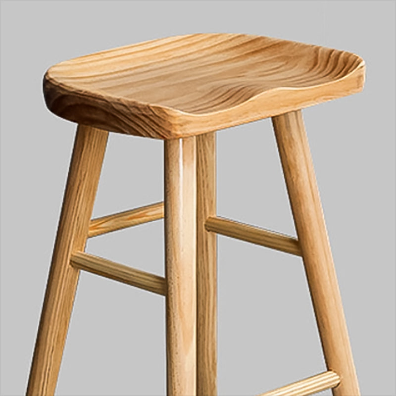 Rectangle Bar Table Set Modern 1/3 Pieces Solid Wood Counter Height Set