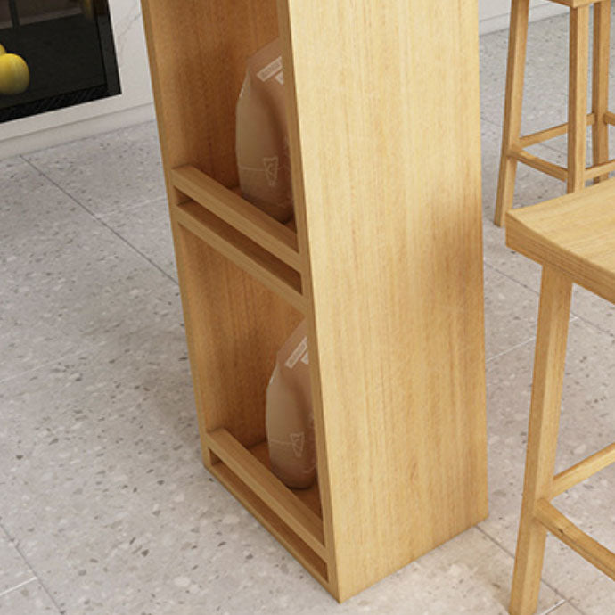 Solid Wood Bar Table Set 1/3/4/5 Pieces Bar Stool and Table Set