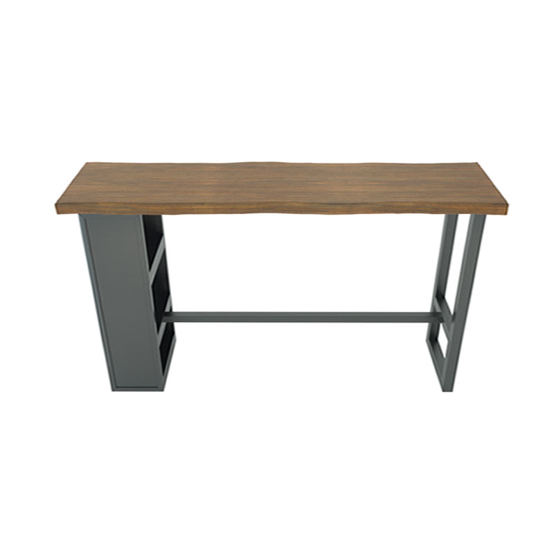 Rectangular Bar Table Set 1/3/5 Pieces Solid Wood Pub Dining Set