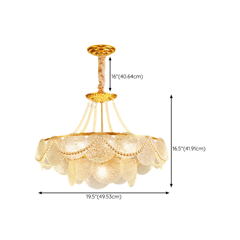 Glass Drum Flush Light Fixtures Modern Flush Mount Ceiling Lights for Living Room