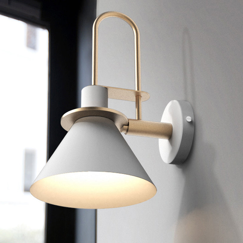Modern Metal Wall Sconce Colorful Wall Light Fixture for Bedroom