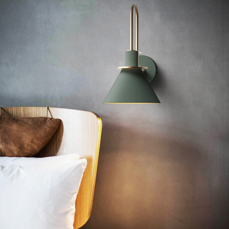 Modern Metal Wall Sconce Colorful Wall Light Fixture for Bedroom