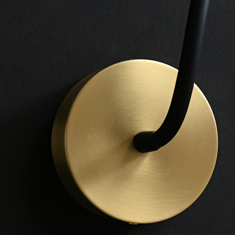 Gold Modern Wall Sconce Linear Shape Wall Light with Metal Shade for Bedroom