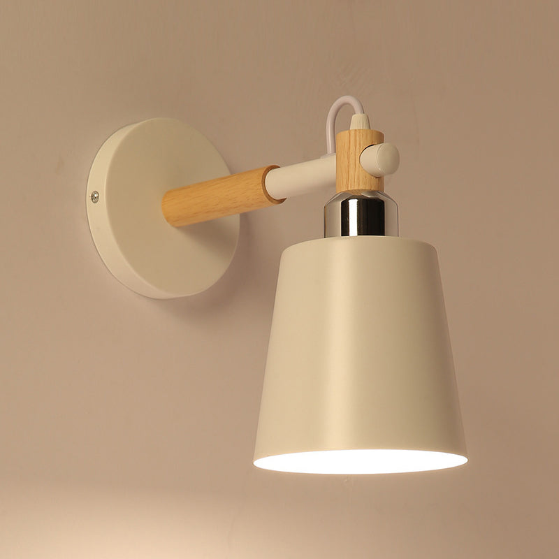 Macaron Empire Shape Wall Sconce Metal 1 Light Sconces for Bedroom