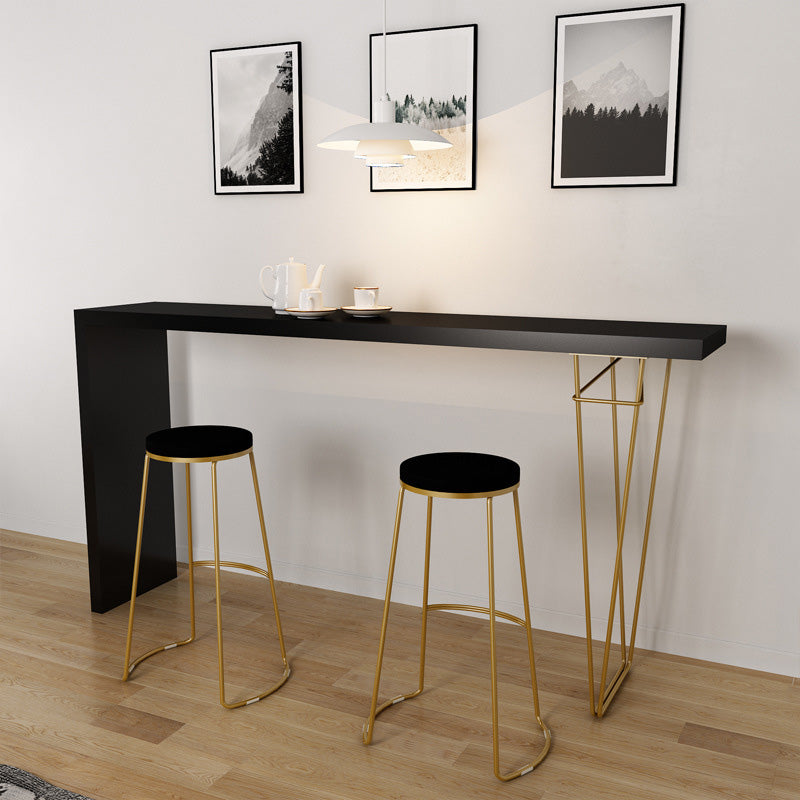 Modern Bar-height Table Solid Wood Top 41.3-inch Height Table