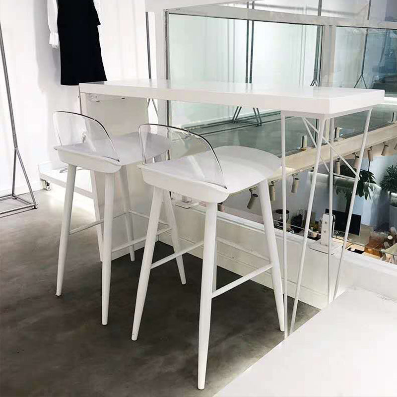 Modern Bar-height Table Solid Wood Top 41.3-inch Height Table