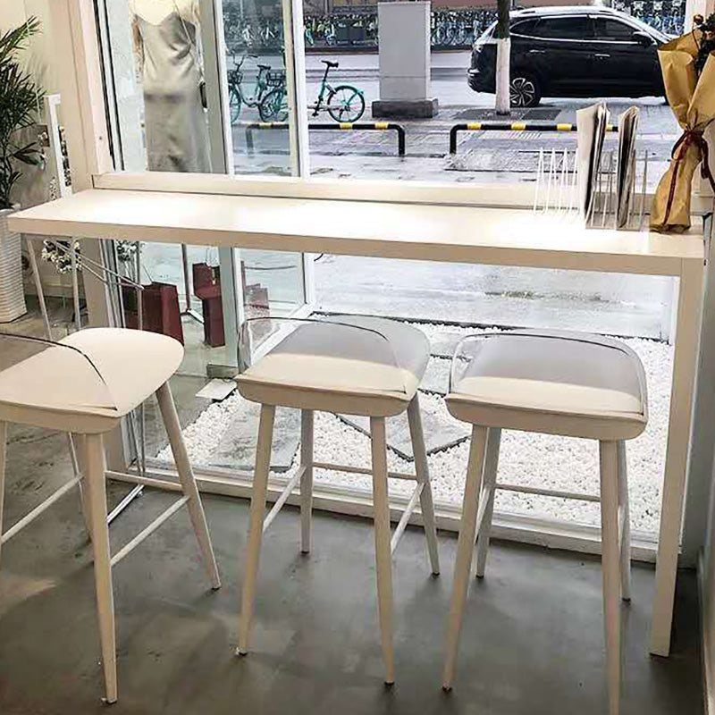 Modern Bar-height Table Solid Wood Top 41.3-inch Height Table