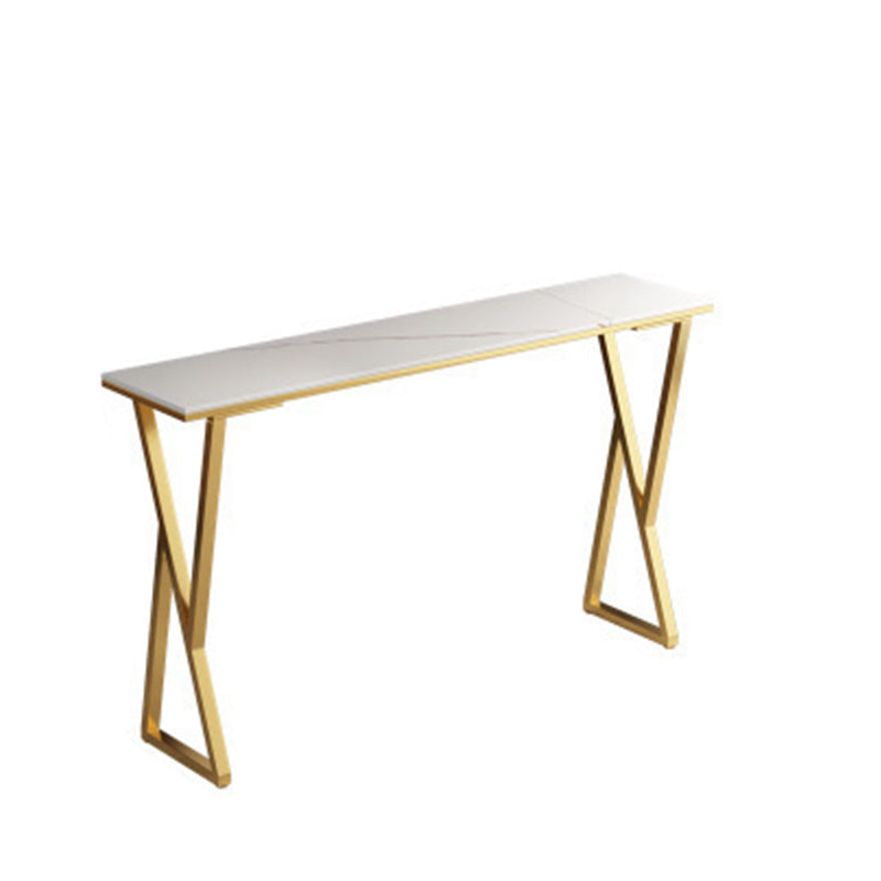 Modern Bar-height Table with Gold Base 41.3-inch Height Table Base Bar Table