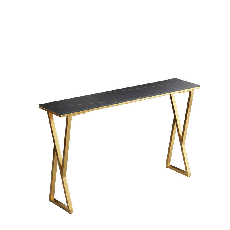 Modern Bar-height Table with Gold Base 41.3-inch Height Table Base Bar Table