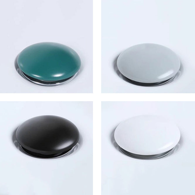 Contemporary Bathroom Sink Porcelain Oval-Shape Vessel Lavatory Sink with Pop-Up Drain