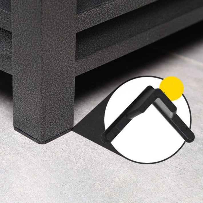 Etagere Contemporary Bookcase Metal Open Back Bookshelf with Shelves