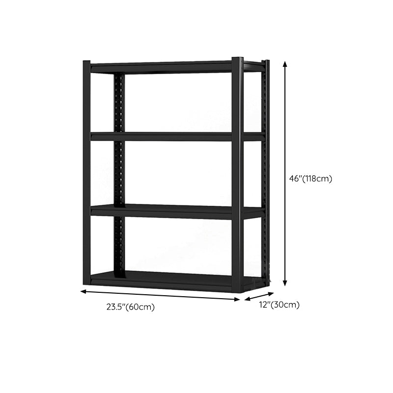 Etagere Contemporary Bookcase Metal Open Back Bookshelf with Shelves