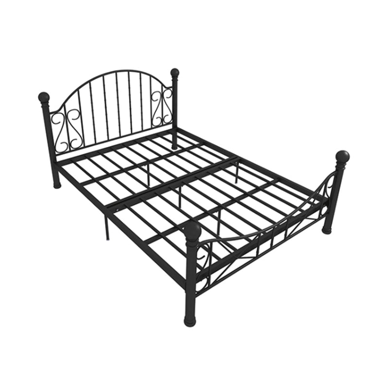 Metal Slat Headboard with Footboard Contemporary Princess Bed