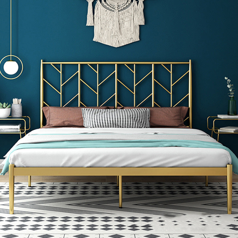 Modern and Contemporary Metal Open Frame HeadboardNo Theme Bed