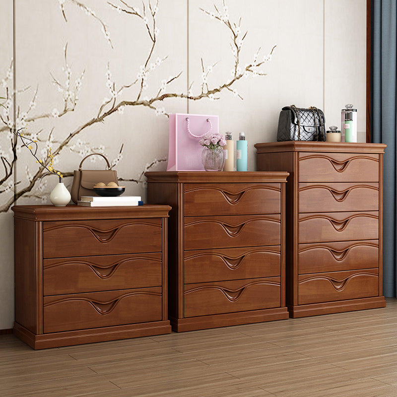 Traditional Storage Chest Dresser Solid Wood Storage Chest with 3/4/5 Drawers