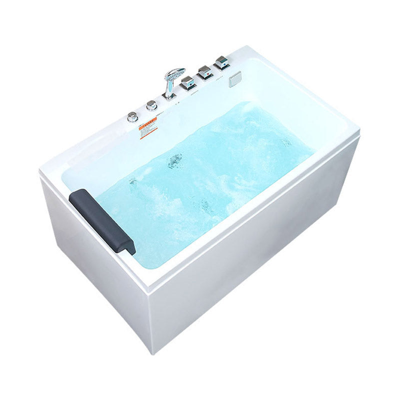Bathroom Soaking Bath Tub Seat Included Back to Wall Bathtub