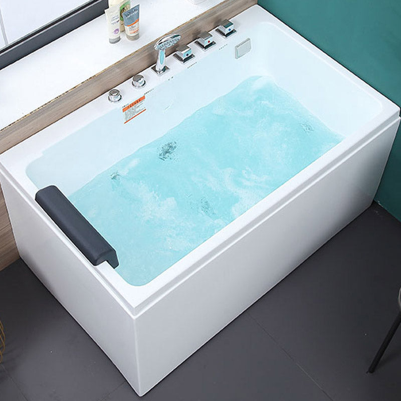 Bathroom Soaking Bath Tub Seat Included Back to Wall Bathtub