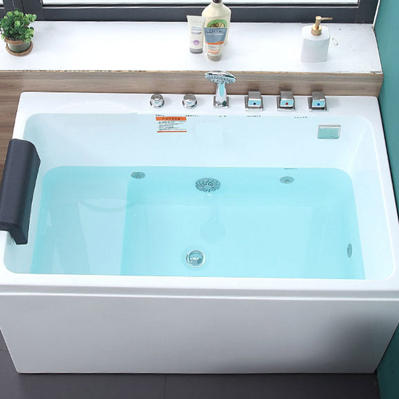 Bathroom Soaking Bath Tub Seat Included Back to Wall Bathtub